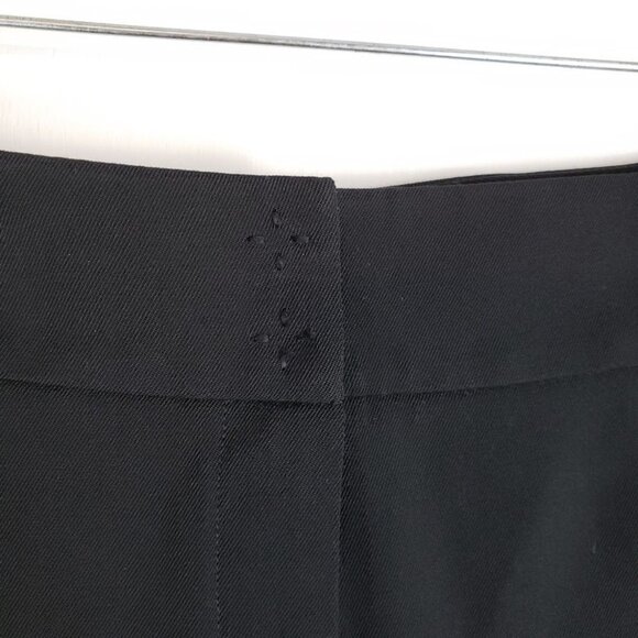 Akris Black Wool Blend Ankle Dress Pants Minimalist Classic Work Staple Size 8 - Picture 5 of 8